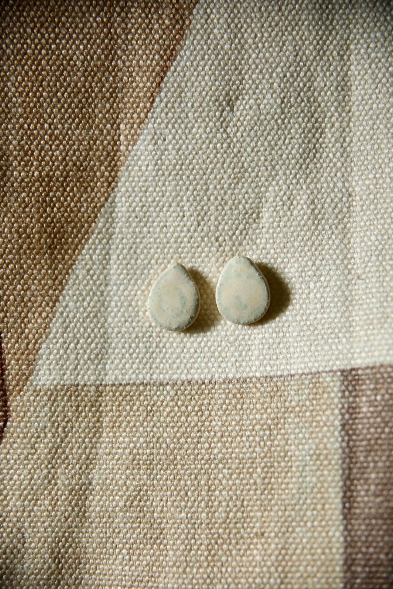 Ceramic Teardrop Stud