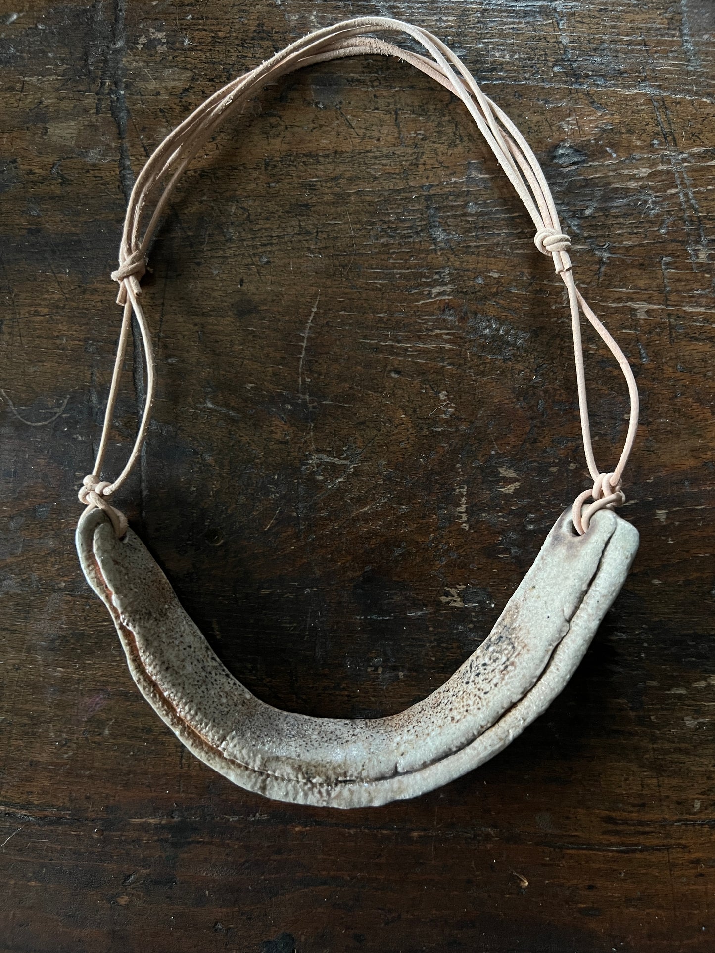 Bone Wood-Fired Necklace No. 2