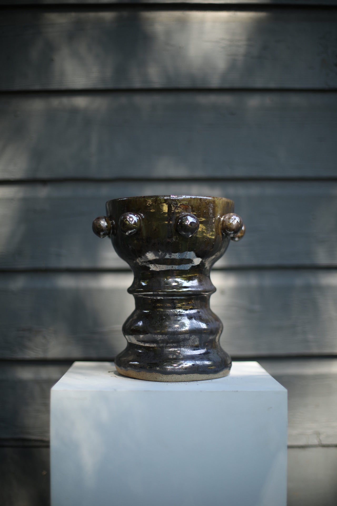 Pedestal Knob Bowl