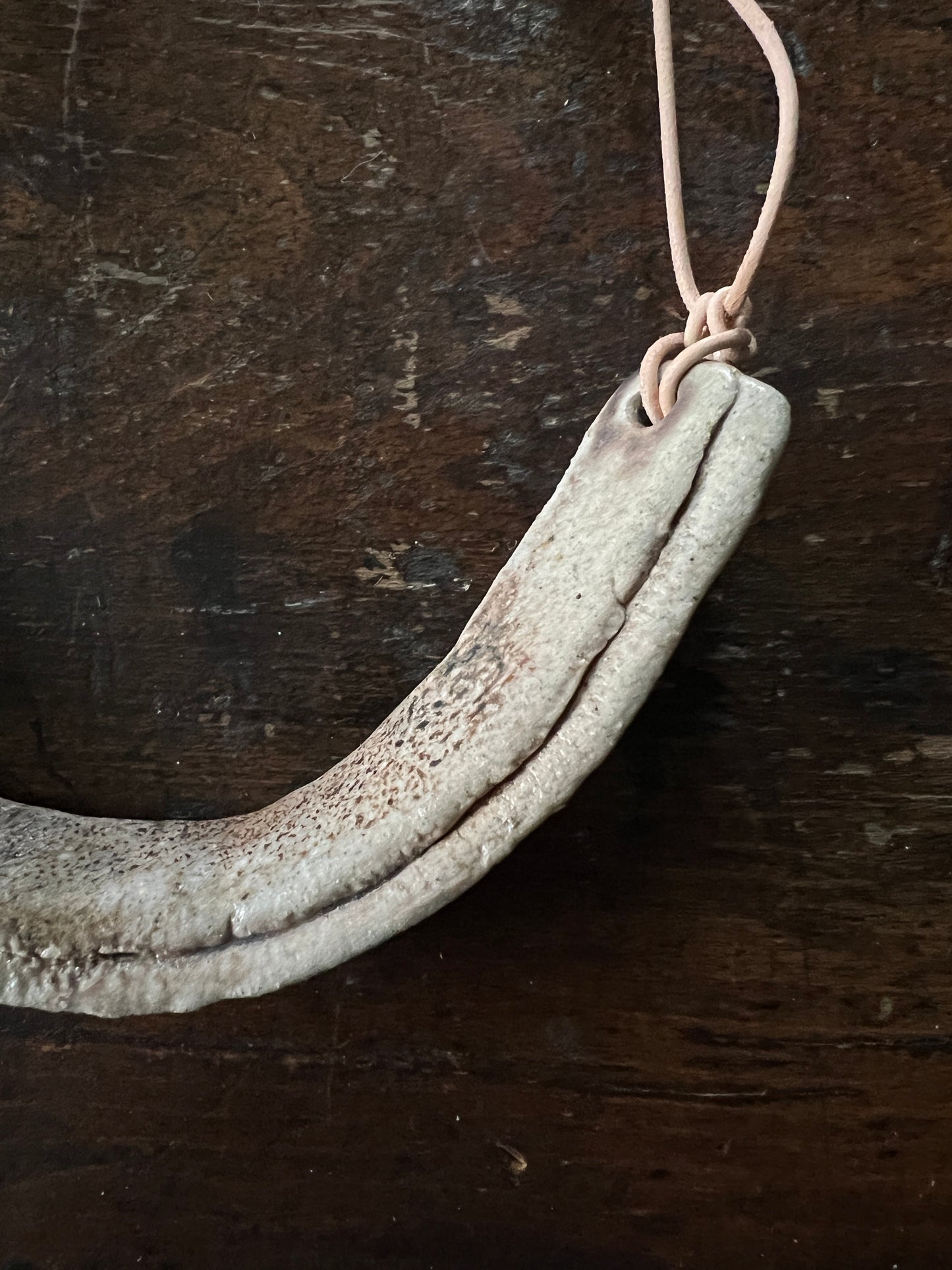 Bone Wood-Fired Necklace No. 2