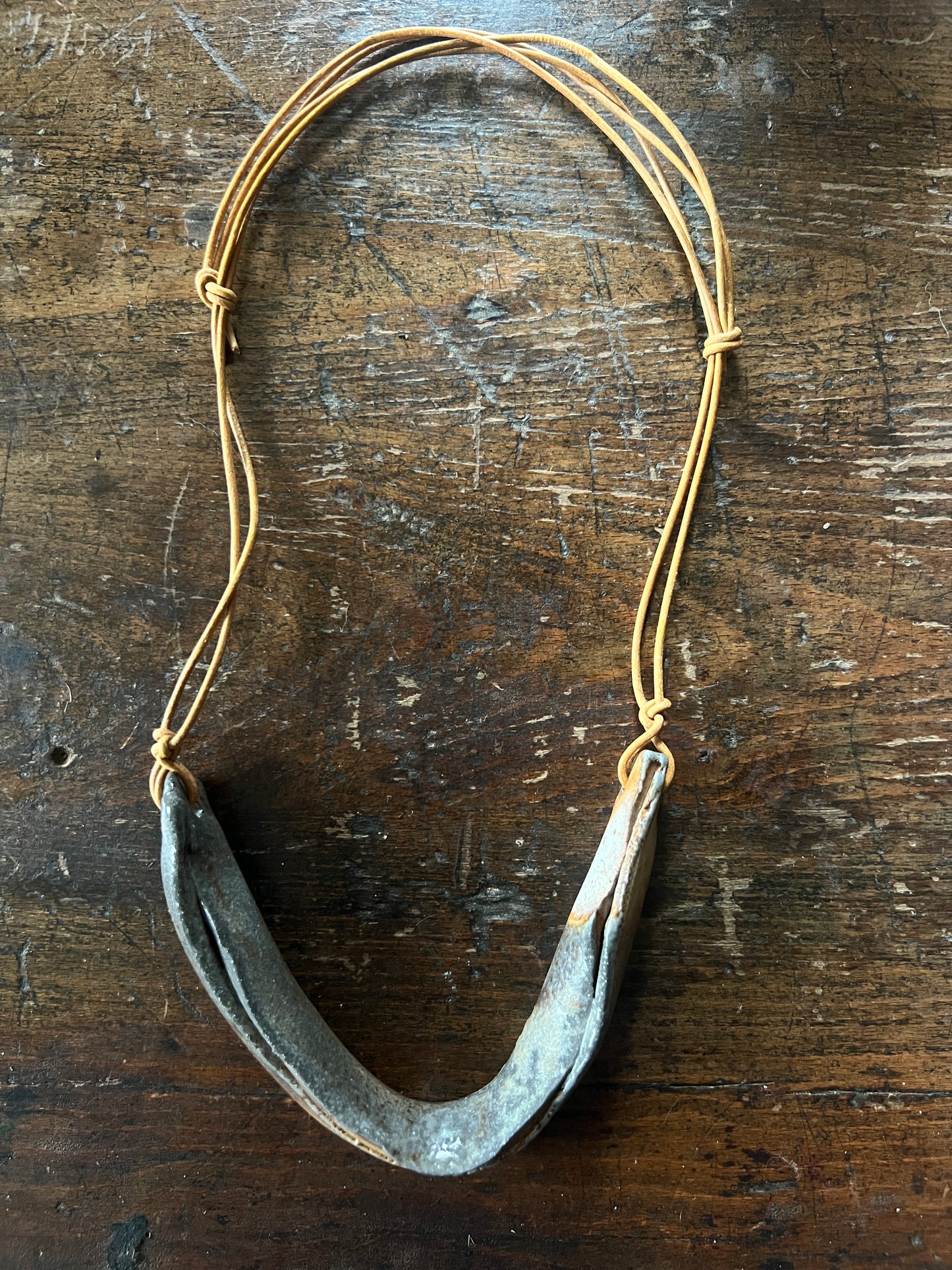 Bone Wood-Fired Necklace No. 4