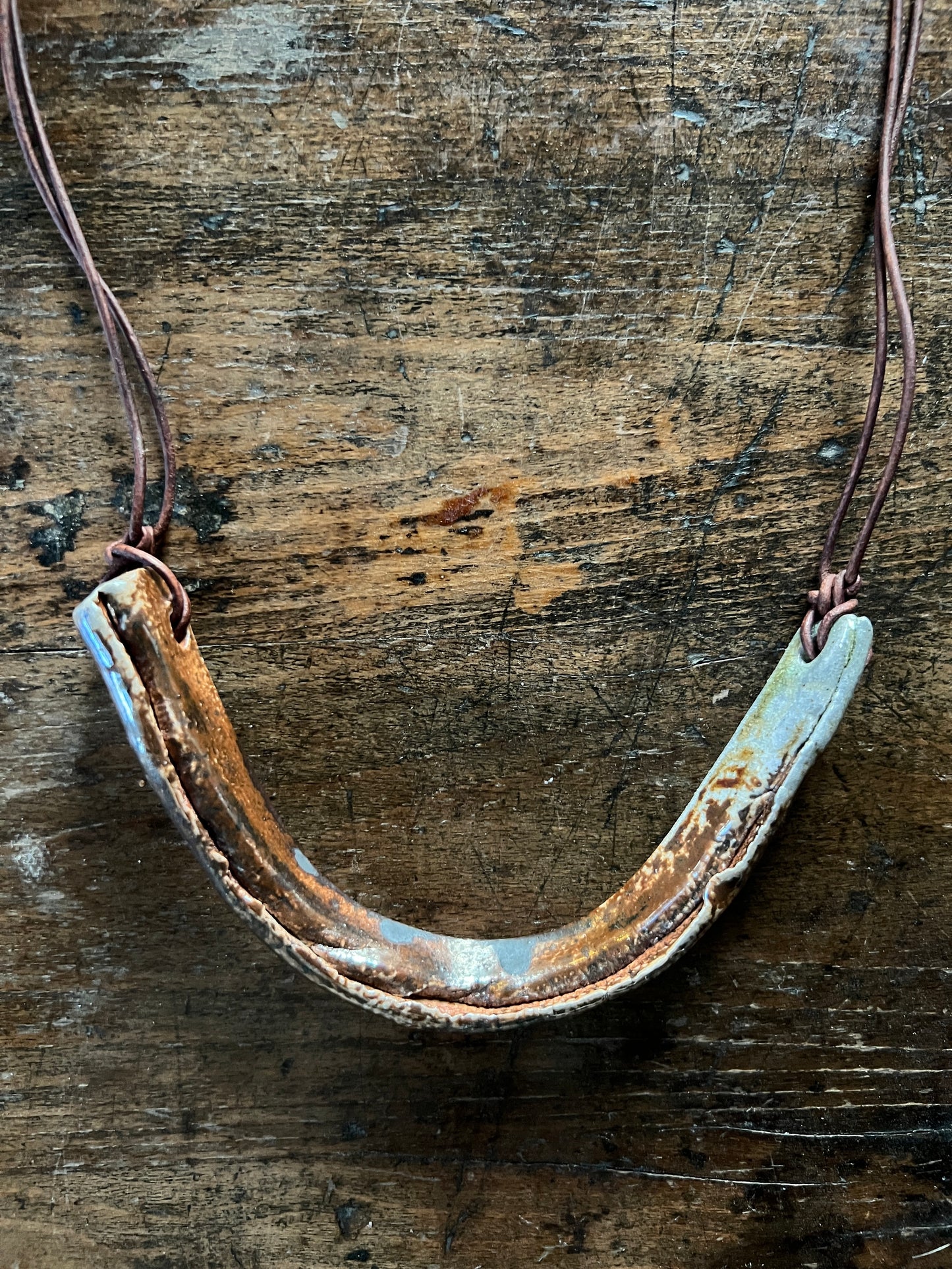 Bone Wood-Fired Necklace No. 1